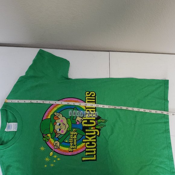 Delta Pro weight T-shirt Lucky Charms Feeling Lucky St. Patricks Day Green Sz S - Picture 7 of 7